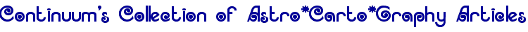 Continuum's Collection of Astro*Carto*Graphy Articles